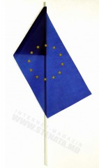 Флаг / Флажок настольный в Кишинёве, Молдова Европа Флаг Флажок настольный 12*24 СМ. общ.высота 35 см.  Полиэфирный шёлк Совет Европы